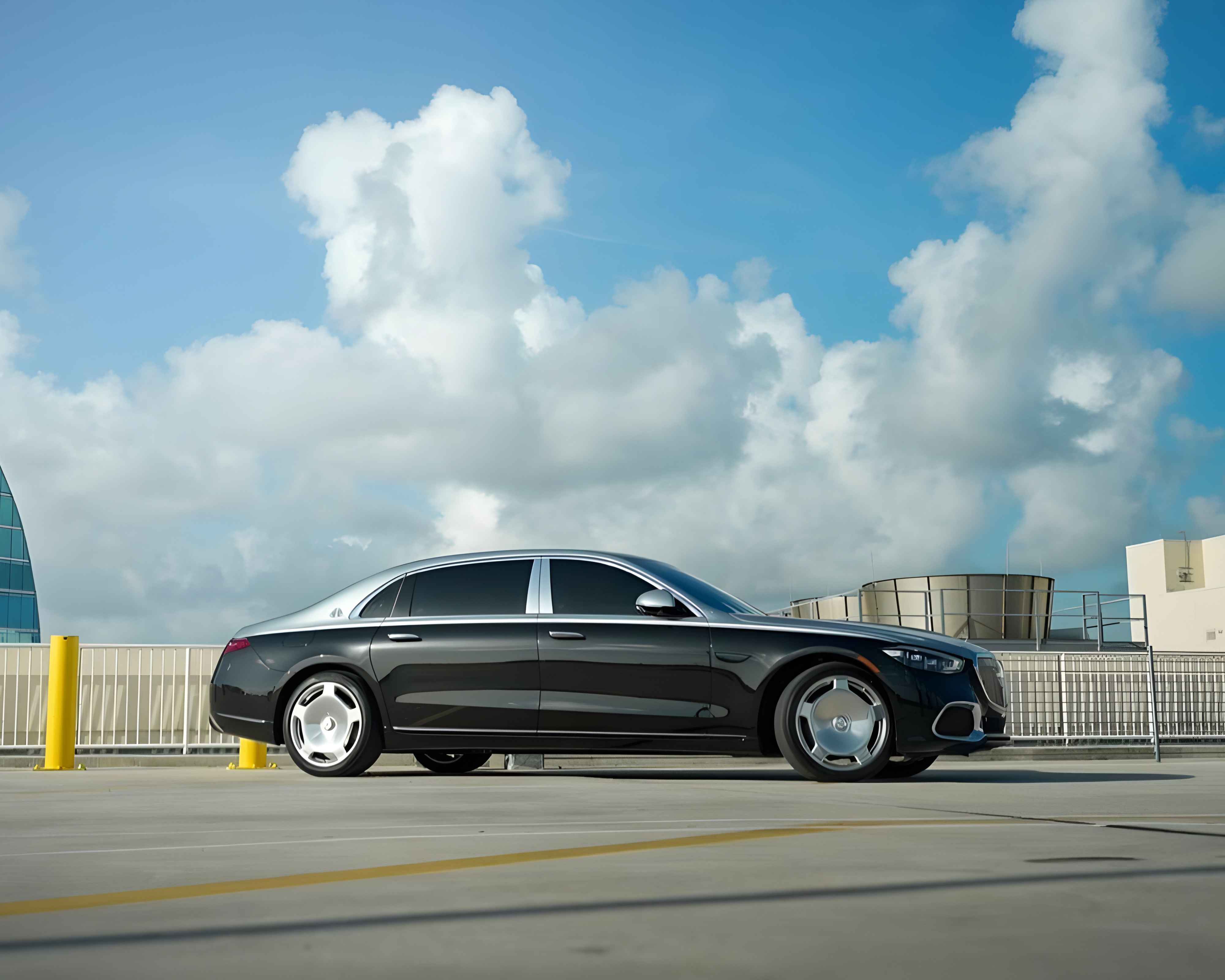 Luxury Car Arriving South Beach